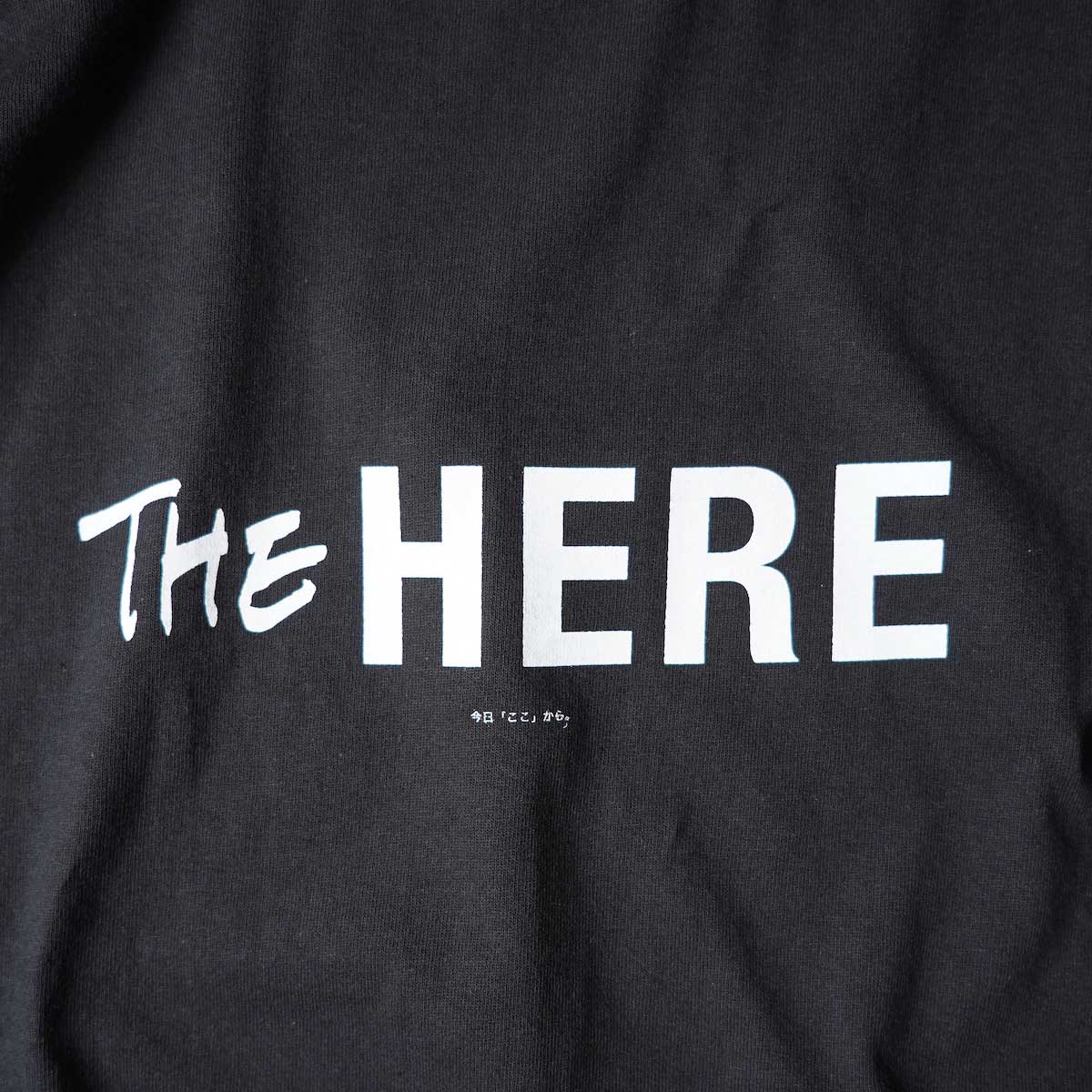 TODAY edition / The Here SS Tee (Black)プリント