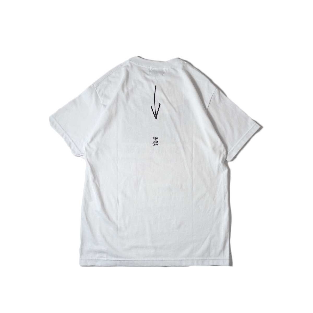 TODAY edition / ここ、Guitar SS Tee (White)背面