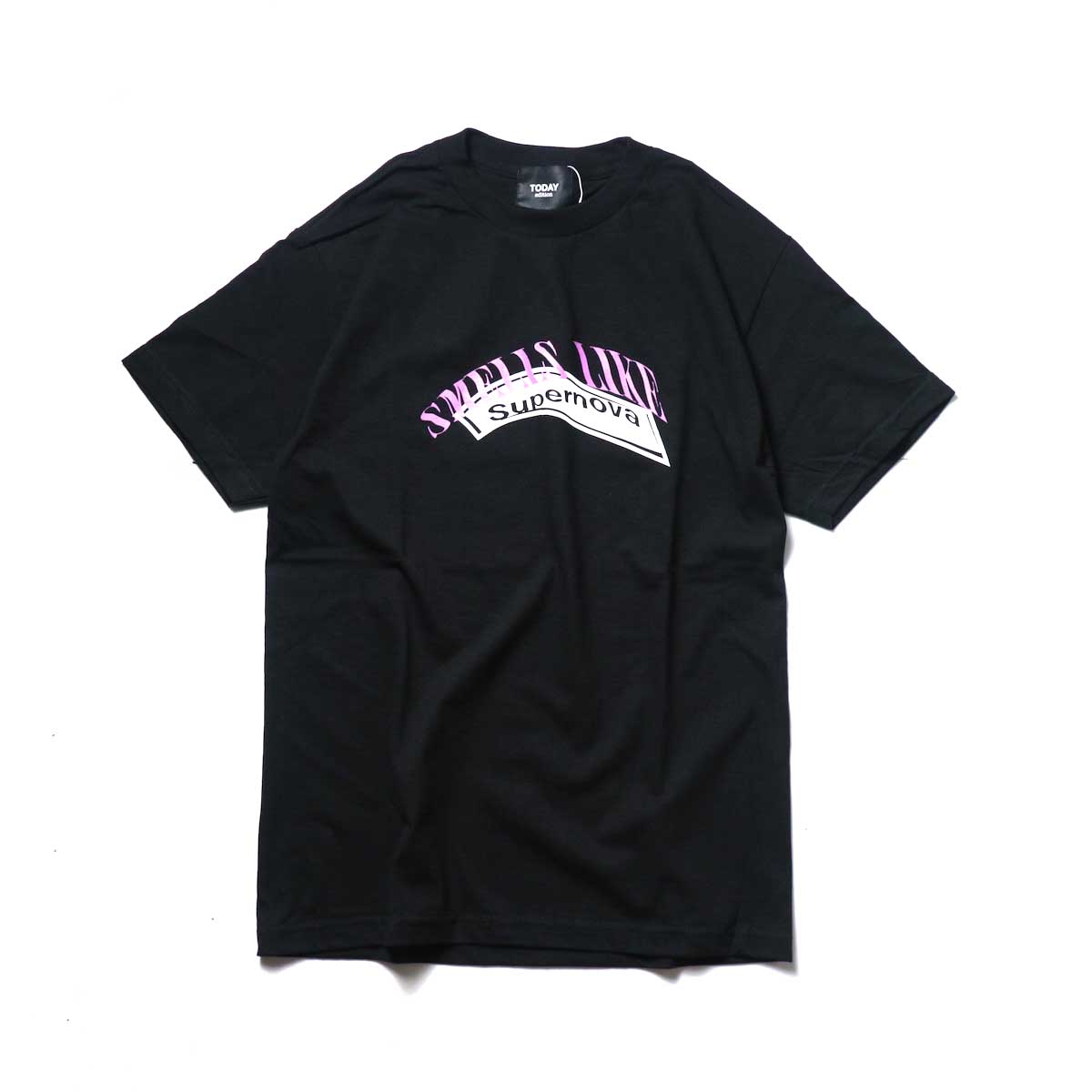 TODAY edition / 90s Boot #1 SS Tee (Black)正面