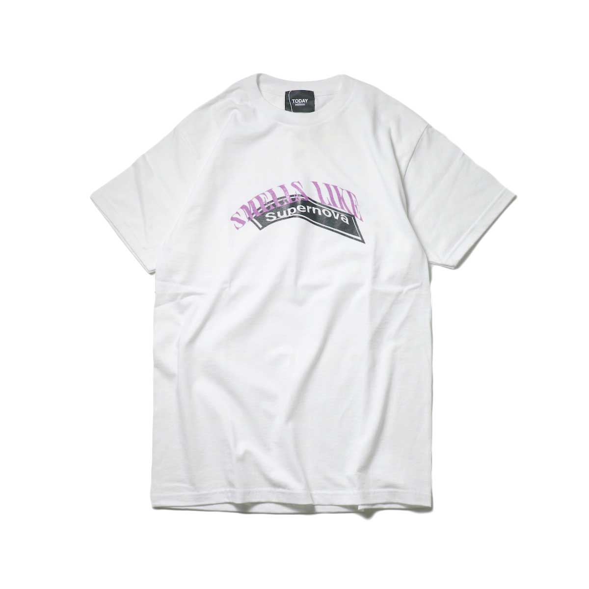 TODAY edition / 90s Boot #1 SS Tee (White)正面