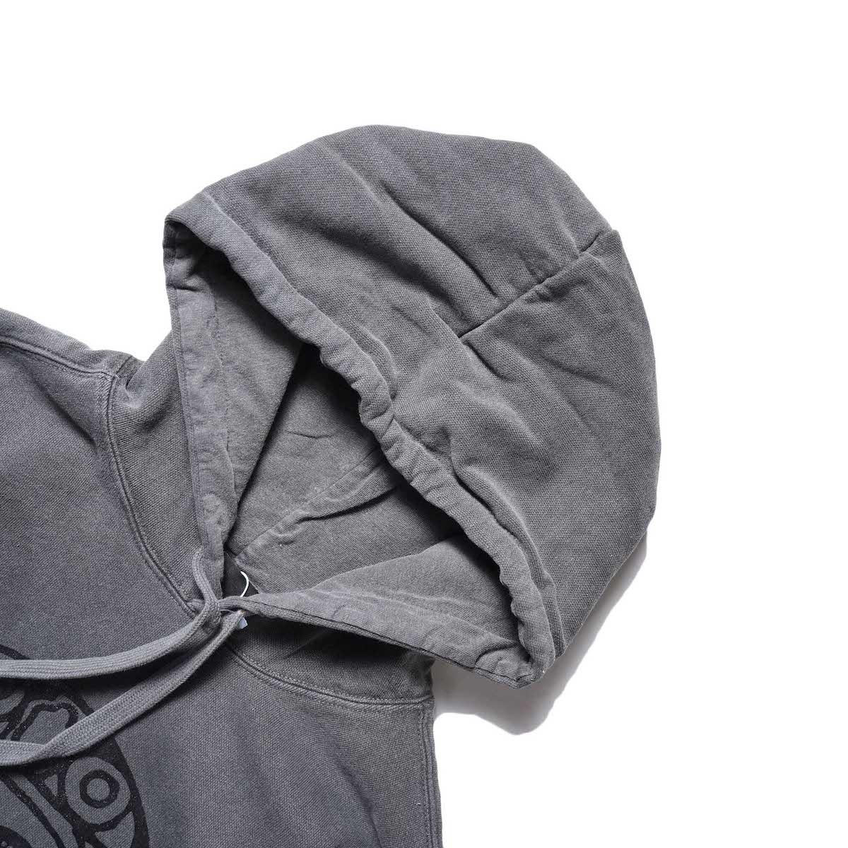 TODAY edition / FLUX sweat parka (Charcoal)フード