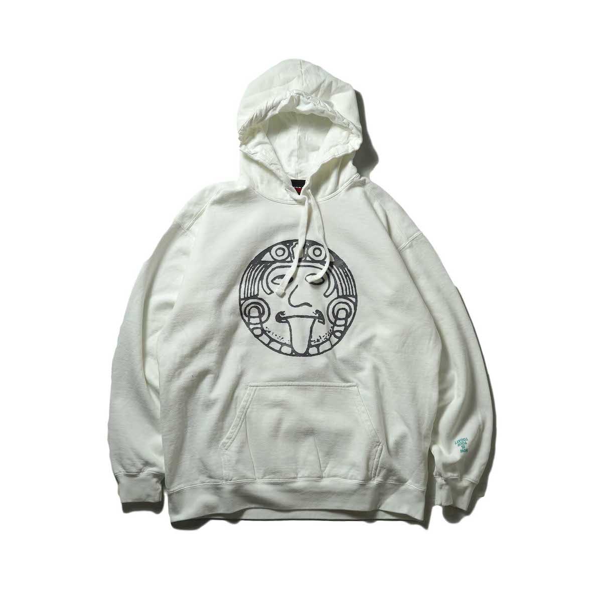 TODAY edition / FLUX sweat parka (White)正面
