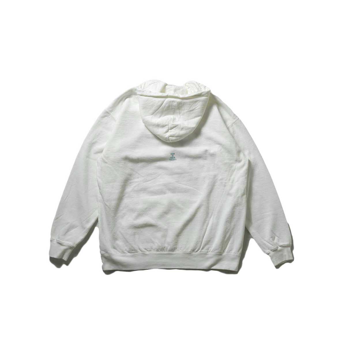 TODAY edition / FLUX sweat parka (White)背面
