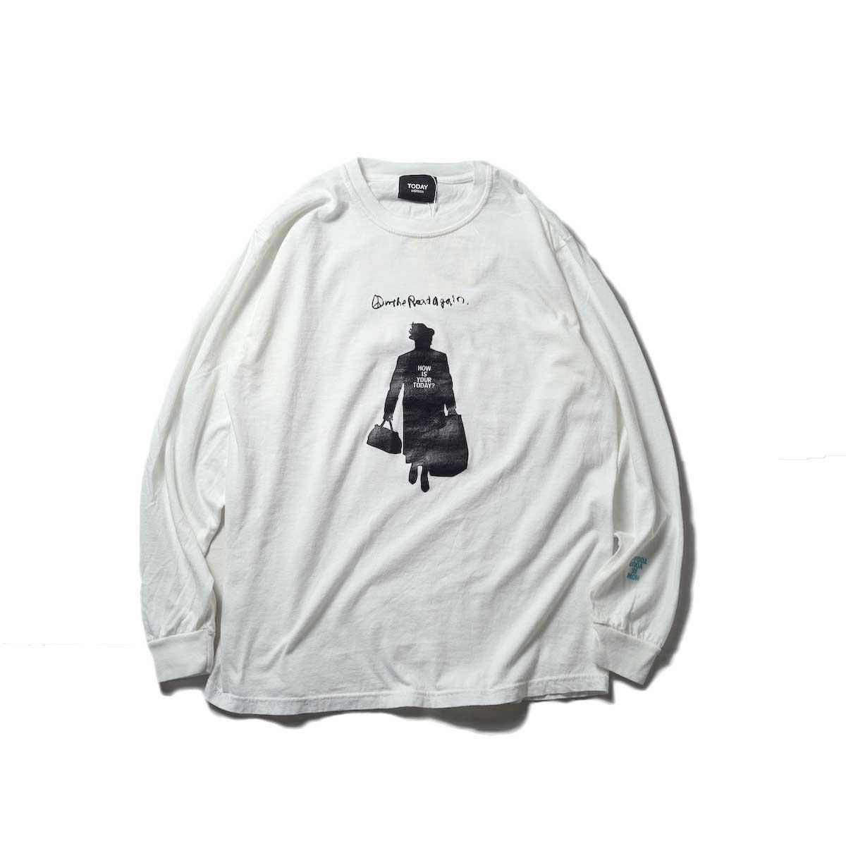 TODAY edition / Sllhouette #2 L/S Tee (White)