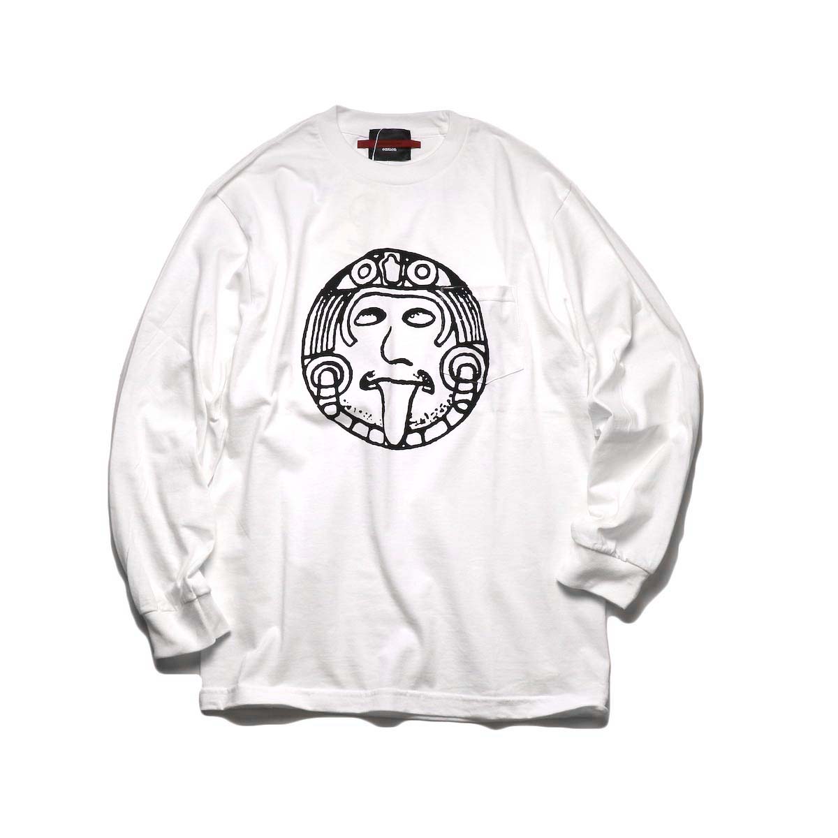 TODAY edition / "FLUX AZTEC" LS Tee (White)