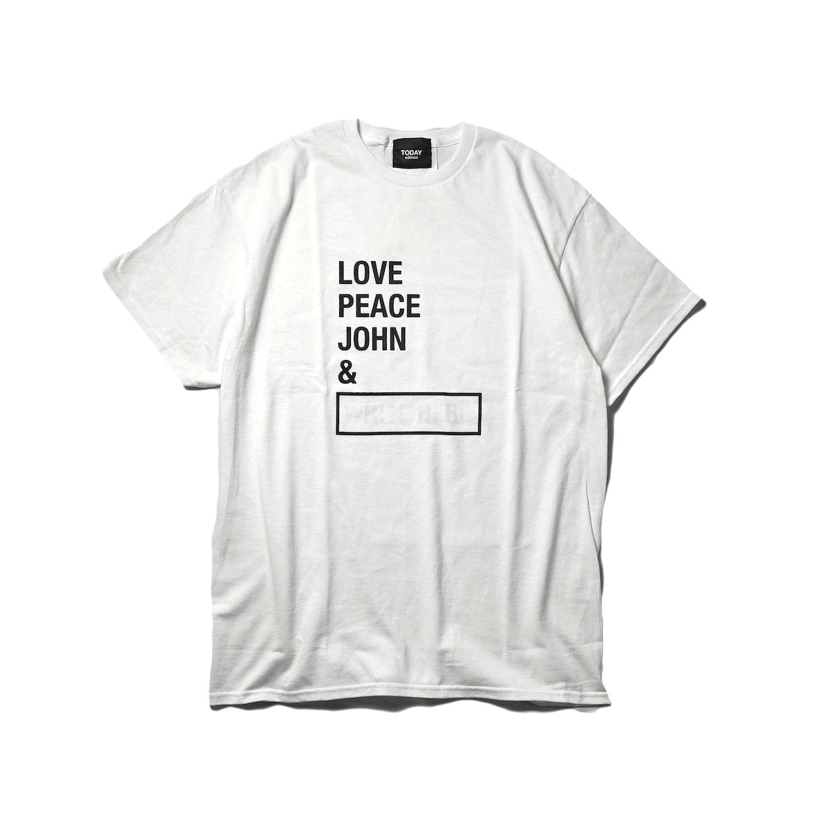 TODAY edition / Write Here SS Tee (White)