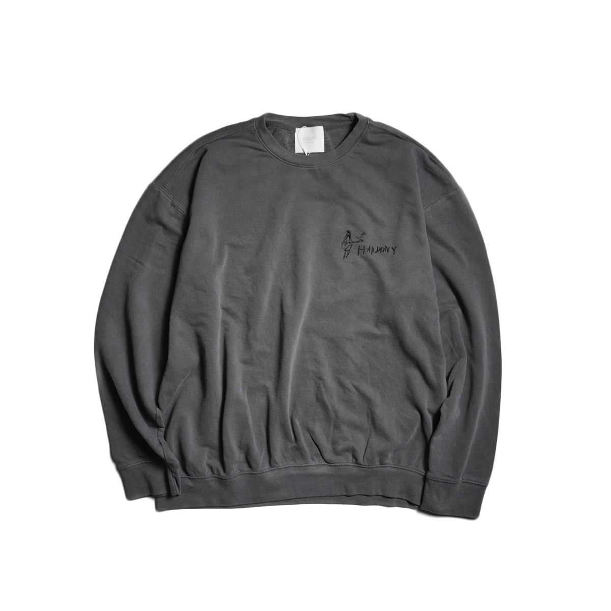 TODAY edition / "HARMONY" Crewneck Sweat (Charcoal)