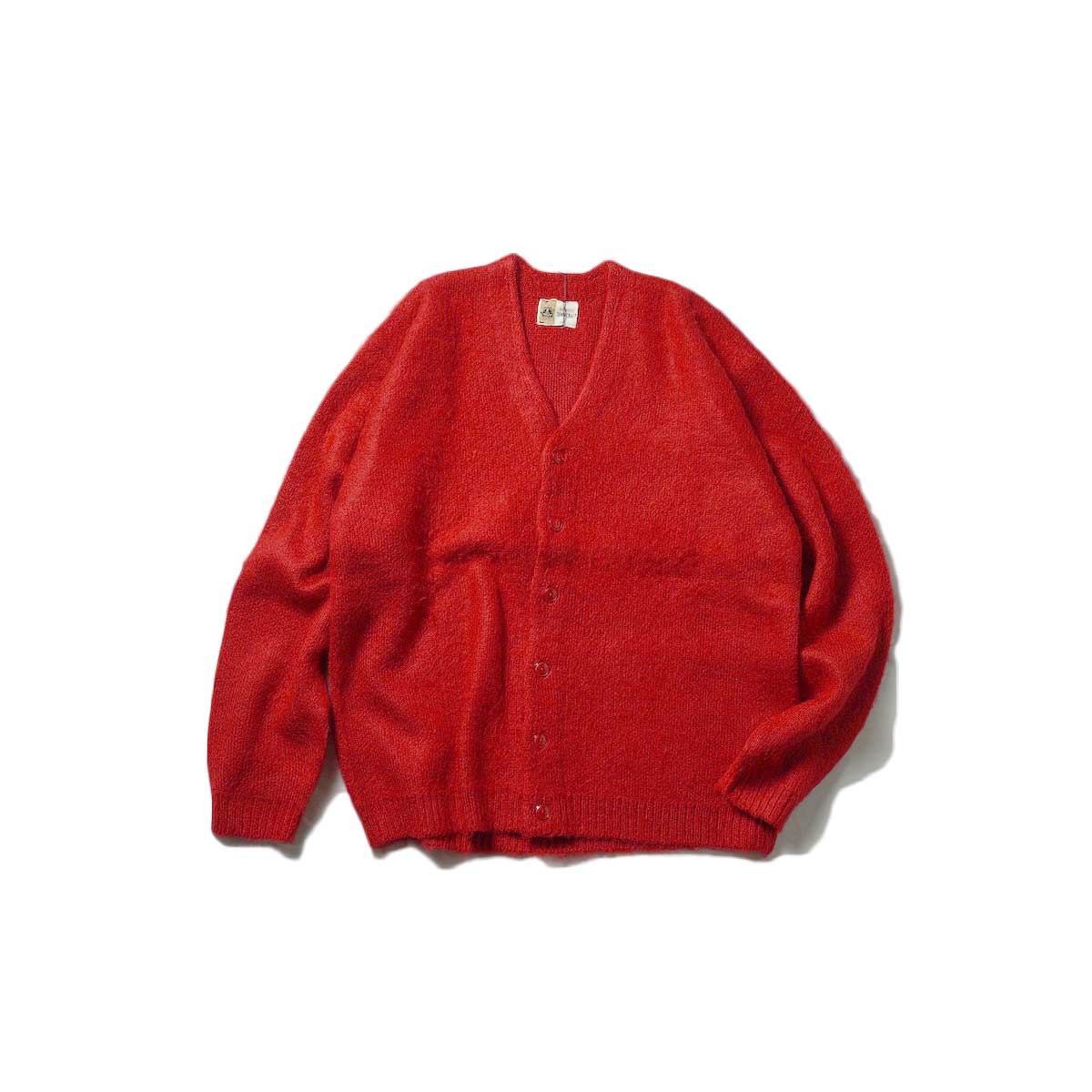 TOWNCRAFT / SHAGGY SOLID CARDIGAN (Red)