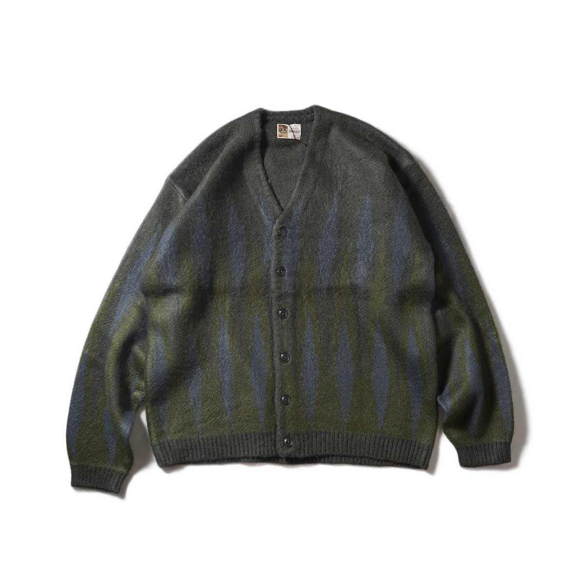 TOWNCRAFT / SHAGGY JACQUARD CARDIGAN (Frame Grey)