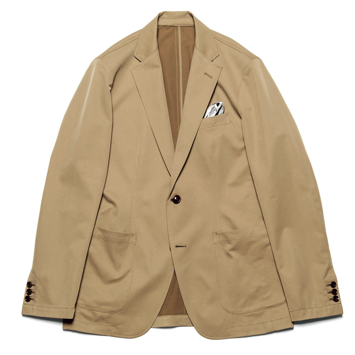 uniform experiment / SOLOTEX DRY STRETCH TWILL 2BUTTON JACKET (Beige)