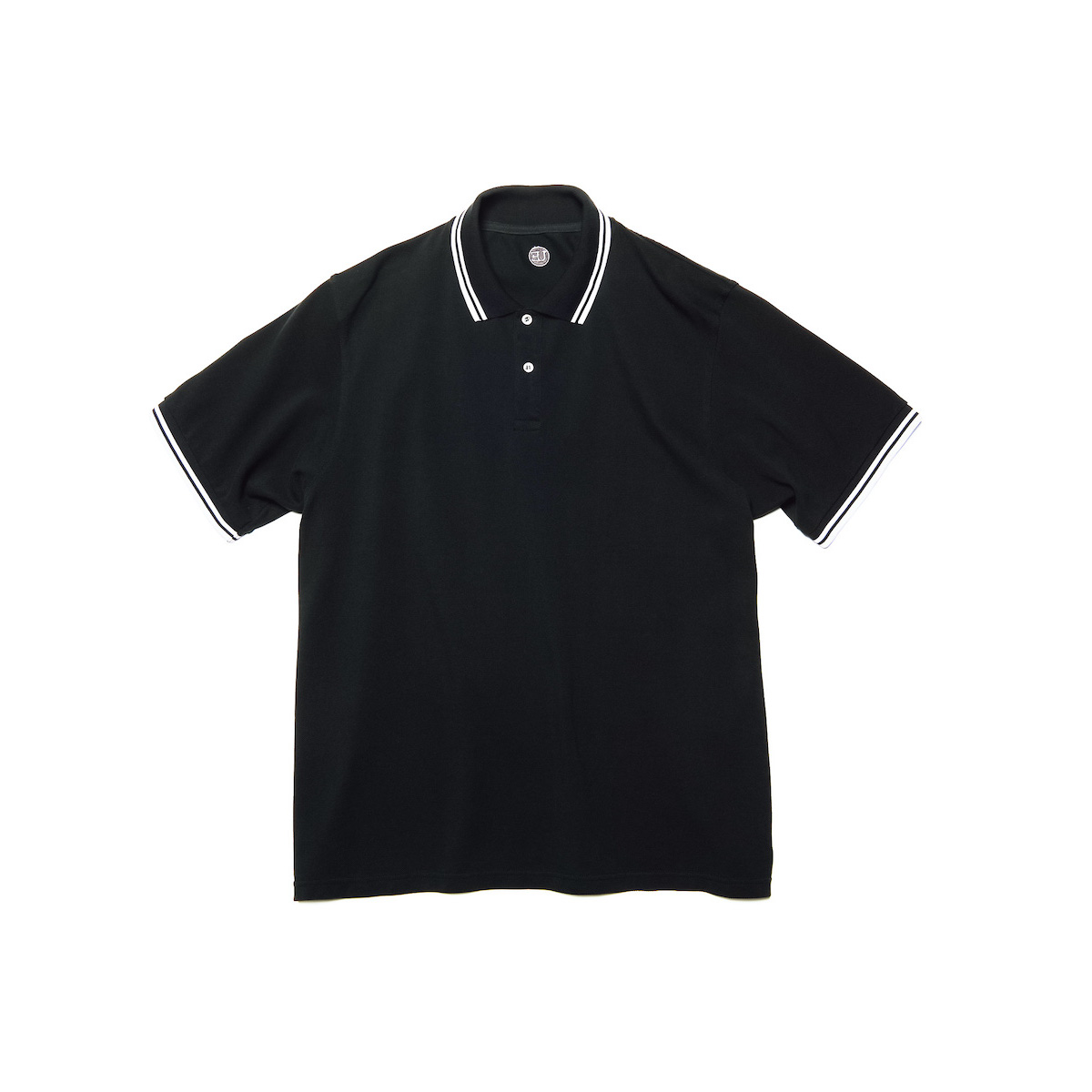 uniform experiment / S/S SEED STITCH WIDE POLO (Black)