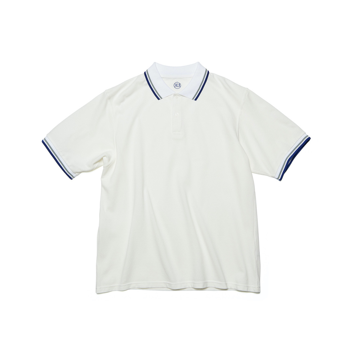 uniform experiment / S/S SEED STITCH WIDE POLO (White)