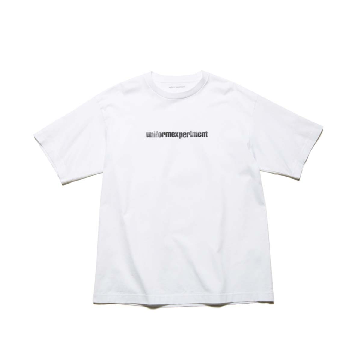 uniform experiment / GRADATION LOGO TEE  (Black / Black)