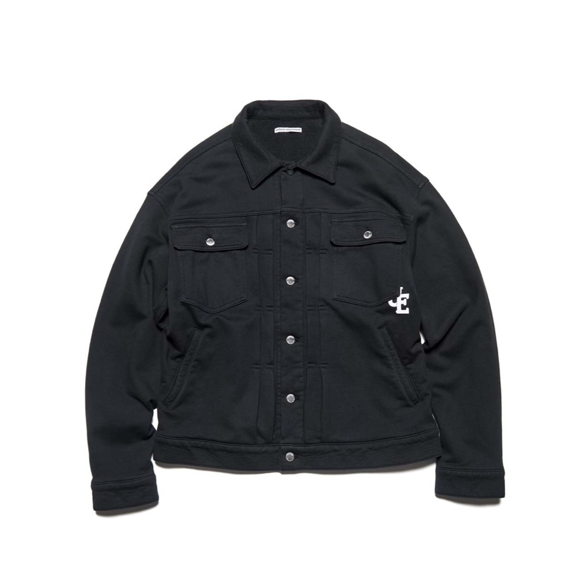 uniform experiment / SWEAT TRUCKER JACKET (Black)