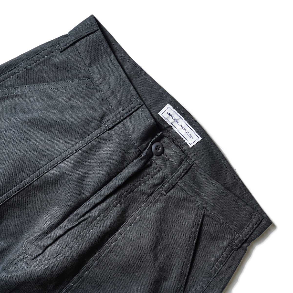 UNIVERSAL PRODUCTS / Gung Ho 1tuck Baker Pants (Black)ウエスト