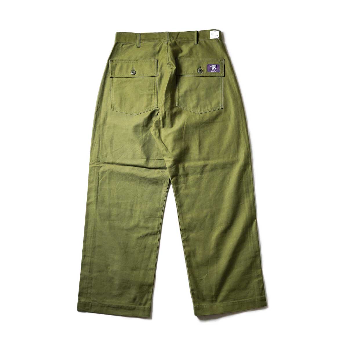 UNIVERSAL PRODUCTS / Gung Ho 1tuck Baker Pants (Olive)背面