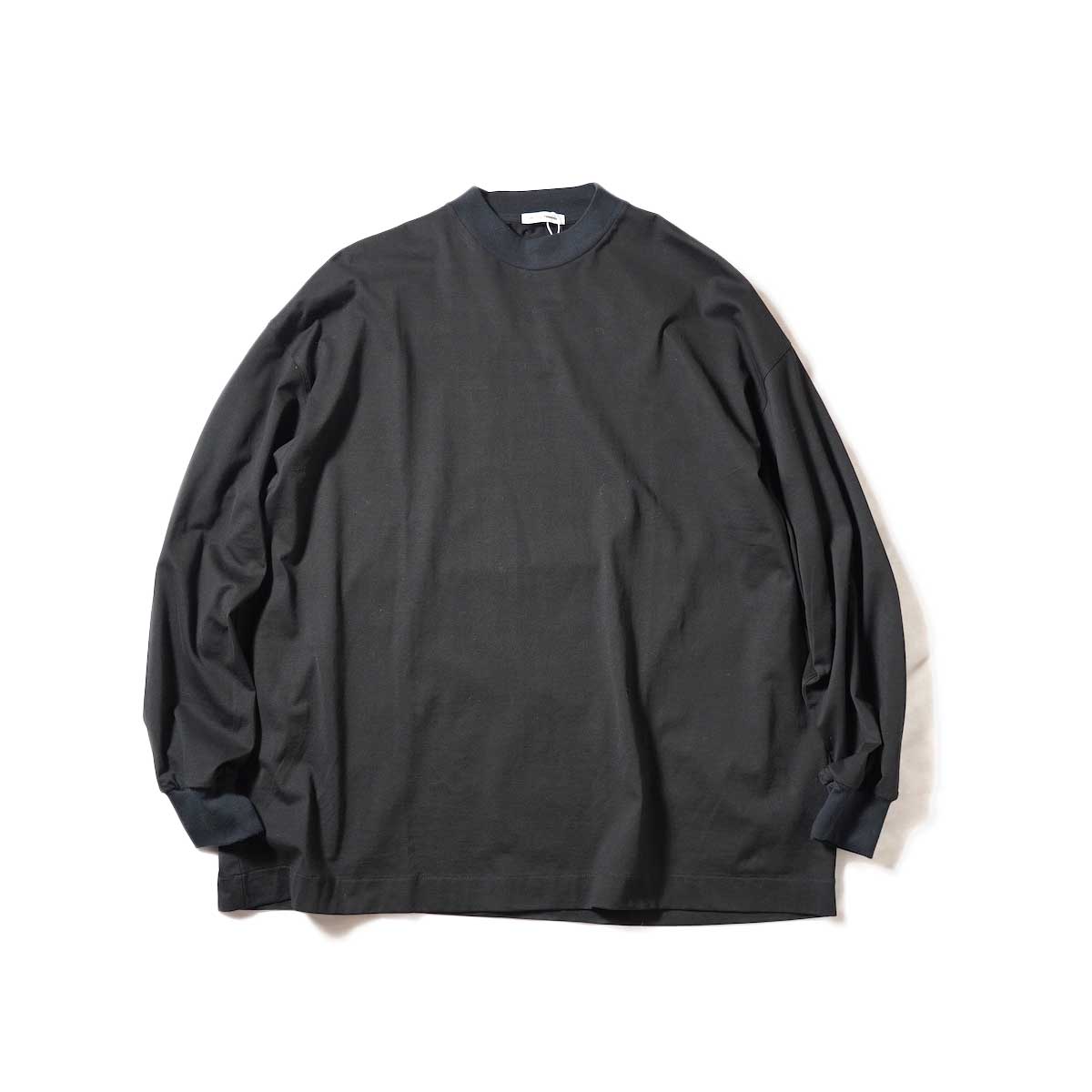 UNIVERSAL PRODUCTS / MOCK NECK L/S T-SHIRT (Black)