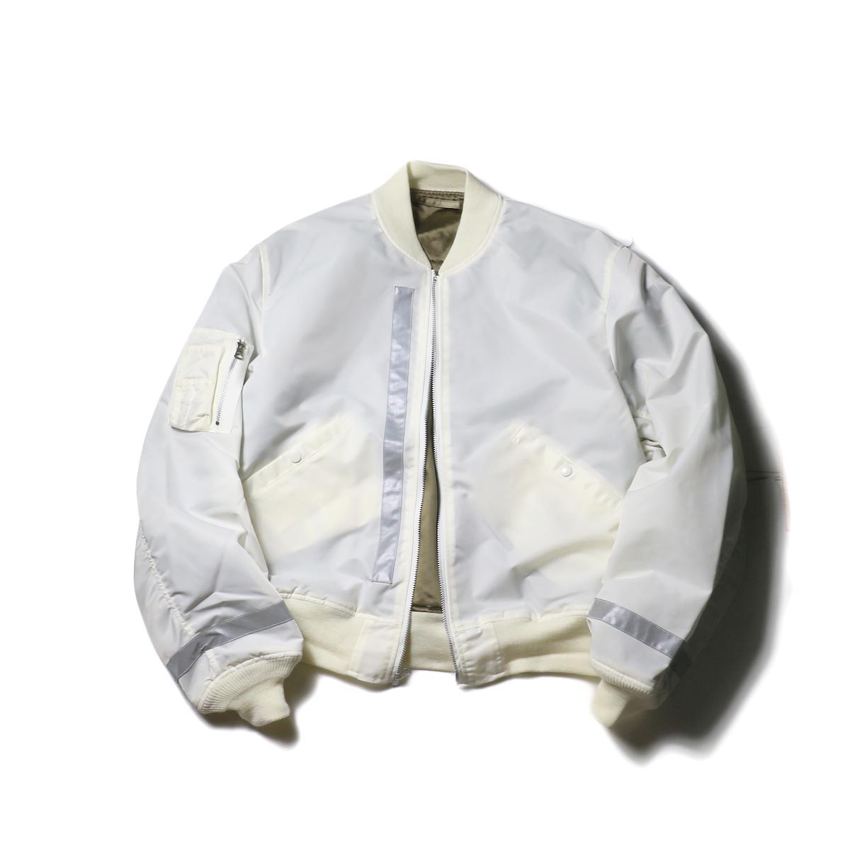UNUSED Ladie's × BUZZ RICKSON'S / US1715 Reversible Flight Jacket (White)