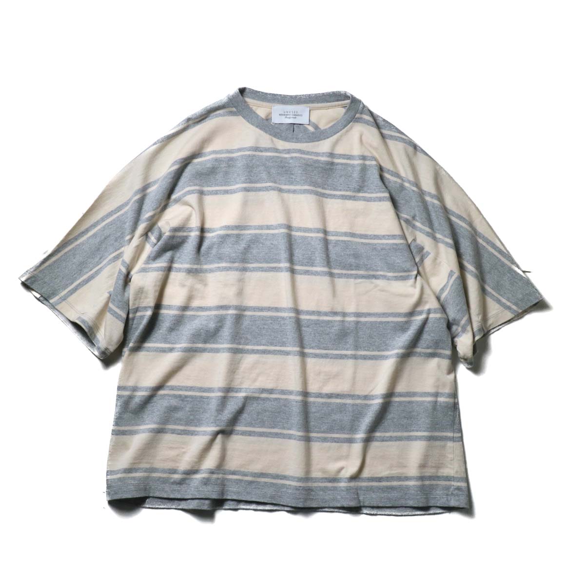 UNUSED / US1951 Dolman sleeve Short sleeve t-shirt (Gray × Beige)