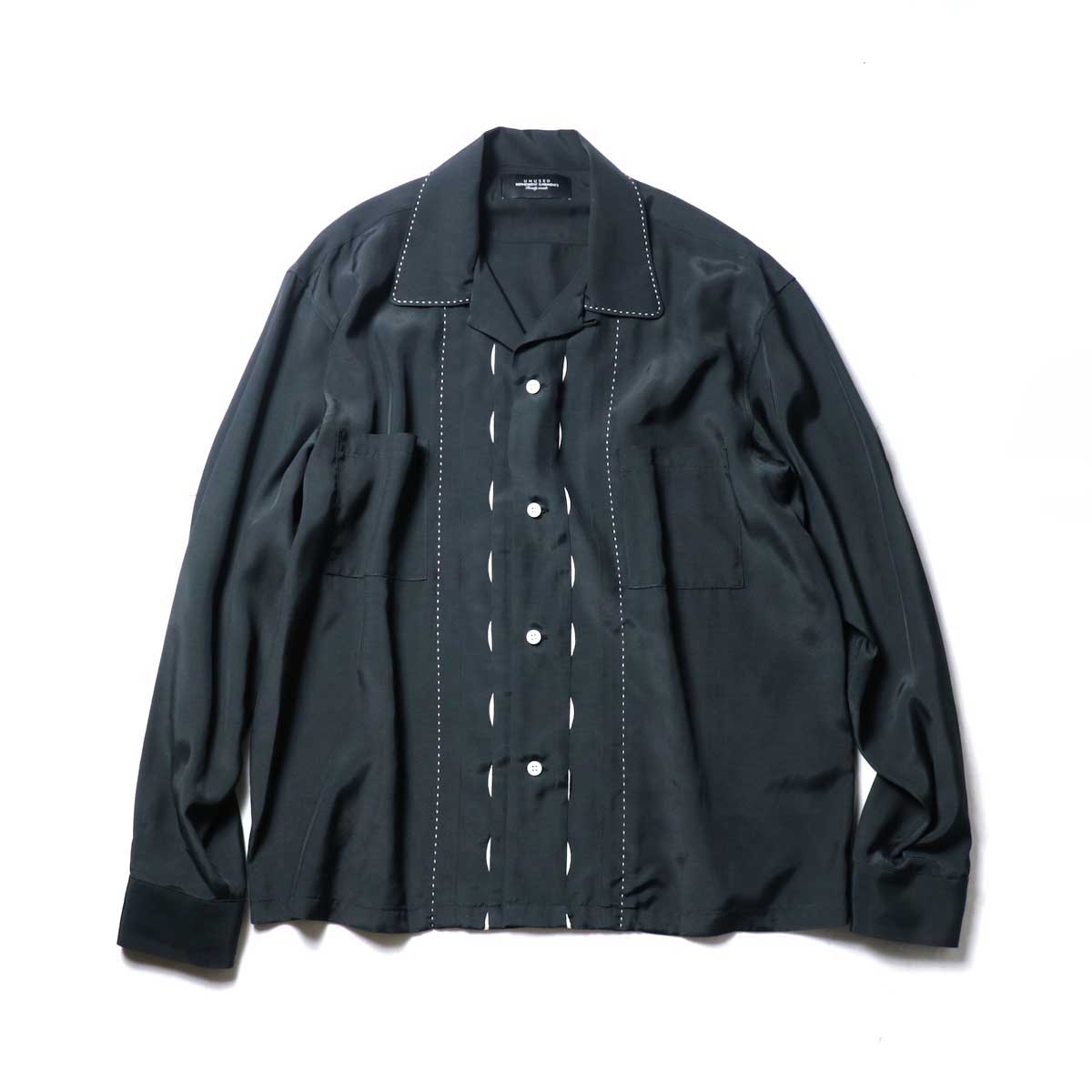 UNUSED / US1974 Rayon Shirt. (Black)