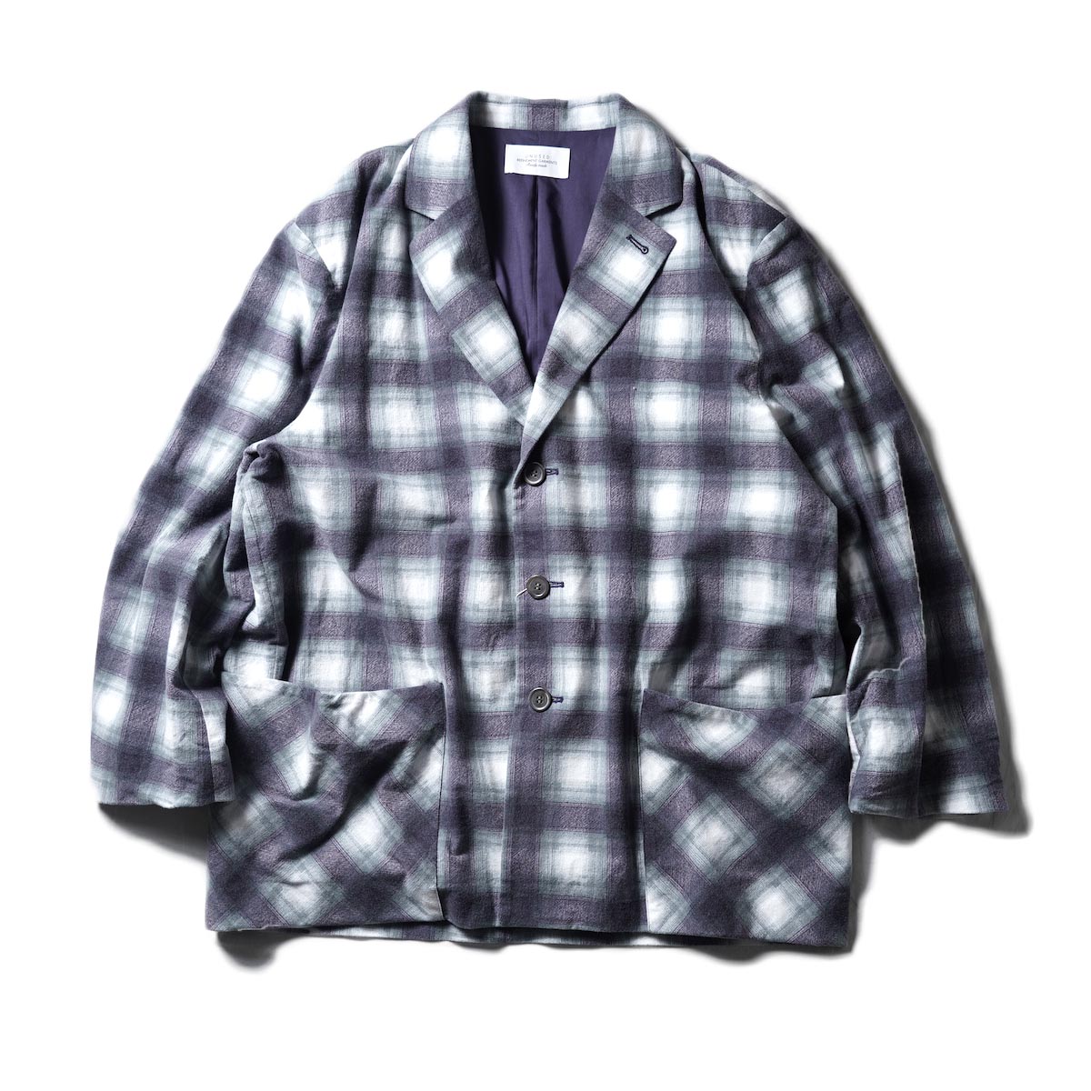 UNUSED / US2050 Cotton Printed Flannel 3B Jacket (Purple)