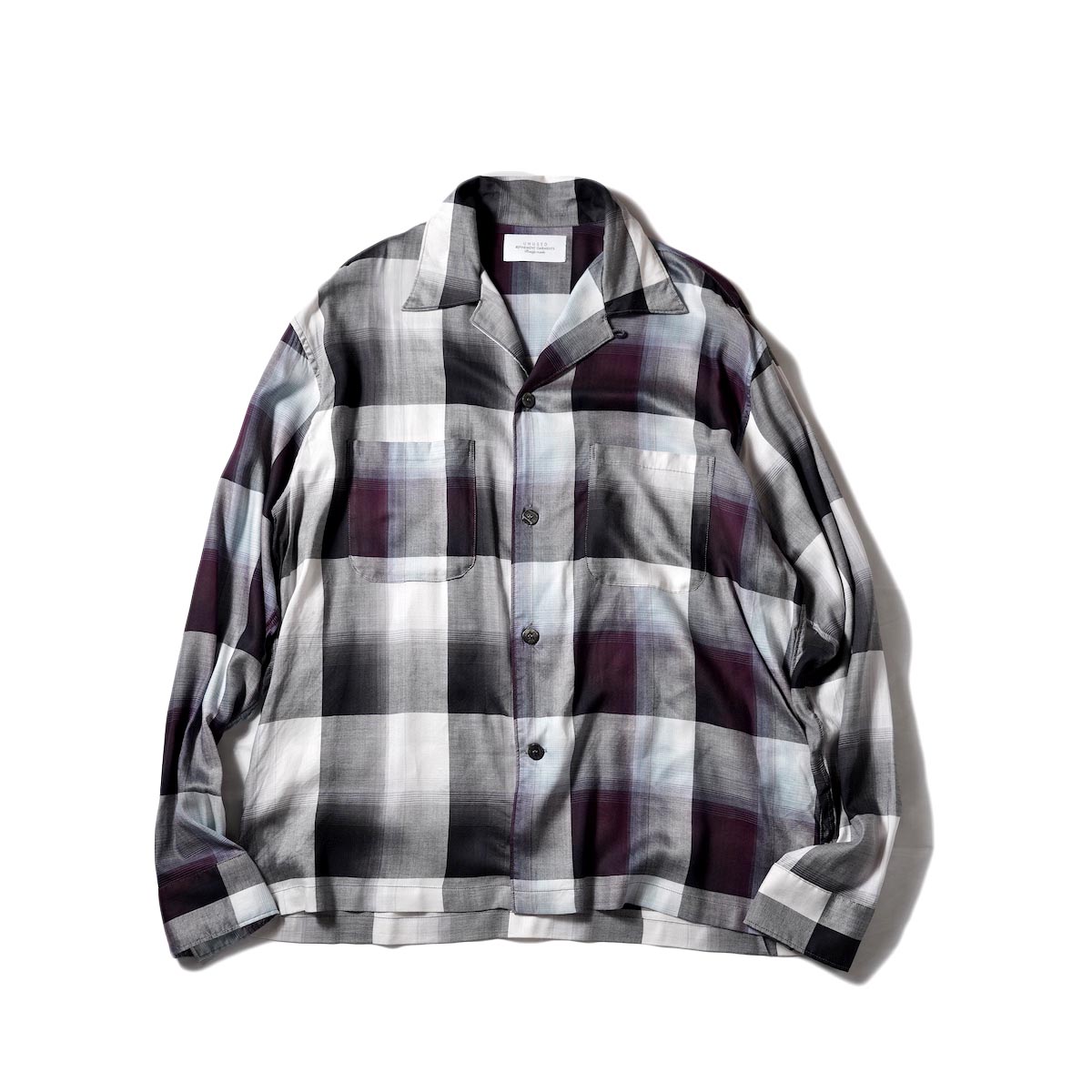 UNUSED × Sugarhill / US2146 Open Collar Shirt (MIX)
