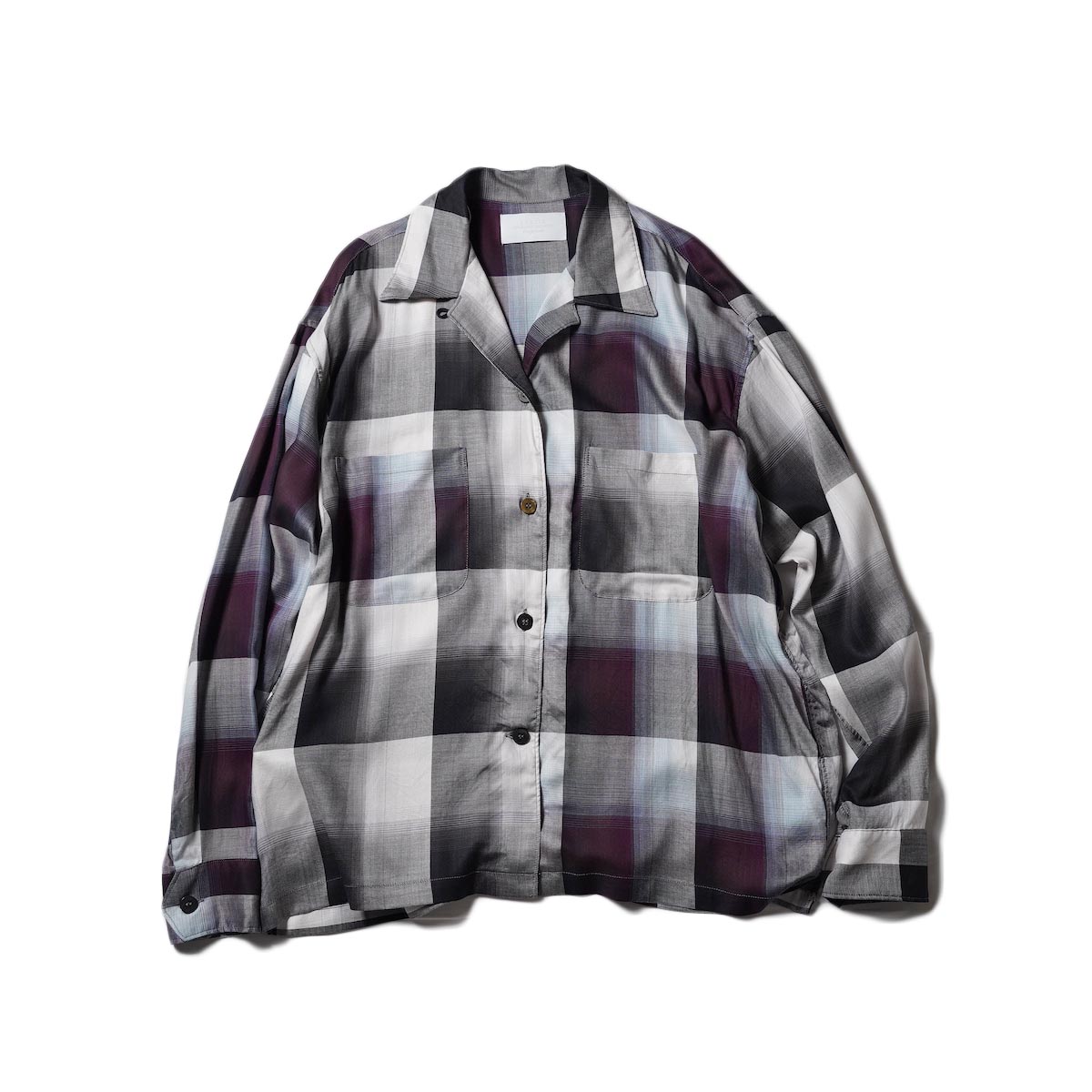 UNUSED × Sugarhill / US2147 Open Collar Shirt (MIX)