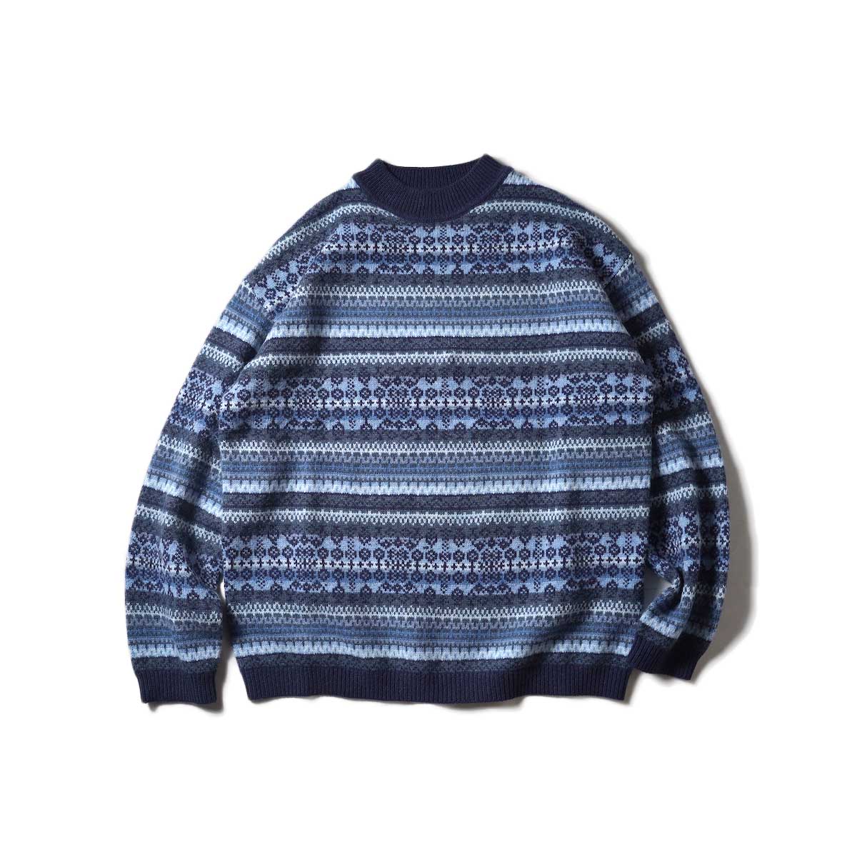 UNUSED / US2255 5G Fairisle  Puii Over Knit (Blue)