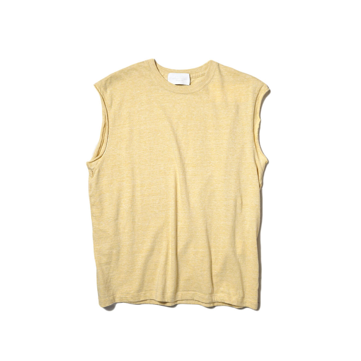 UNUSED / US2299 No Sleeveless T-shirt (Yellow)