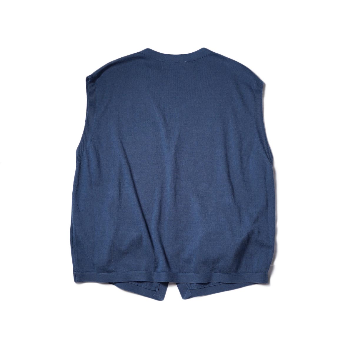 UNUSED / US2322 12G Cardigan Vest (Navy)