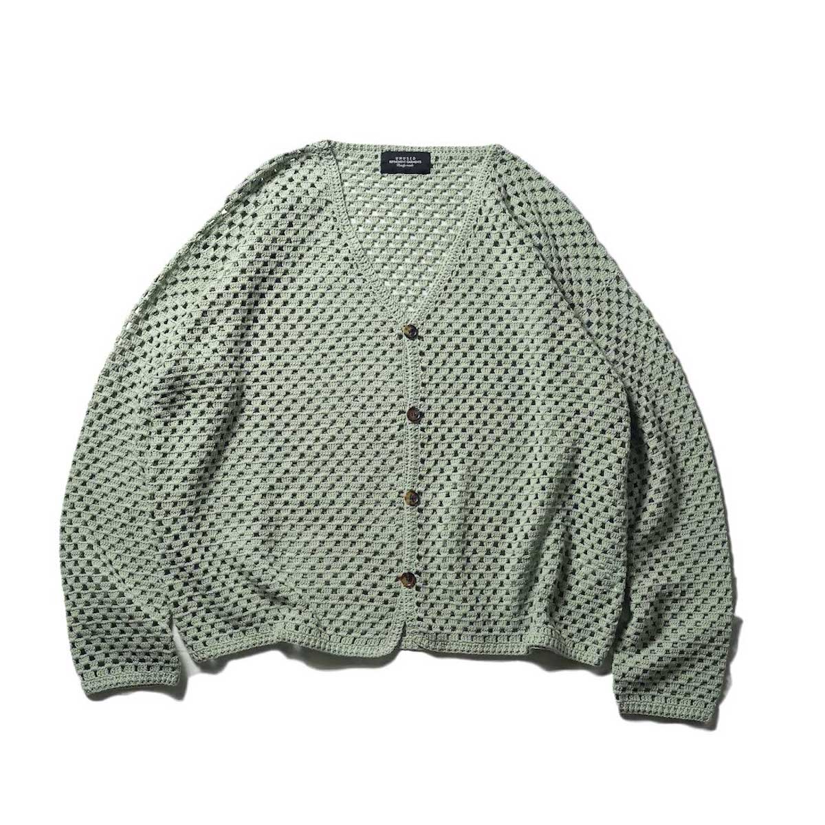 UNUSED / US2330 Crochet Cardigan (Green)