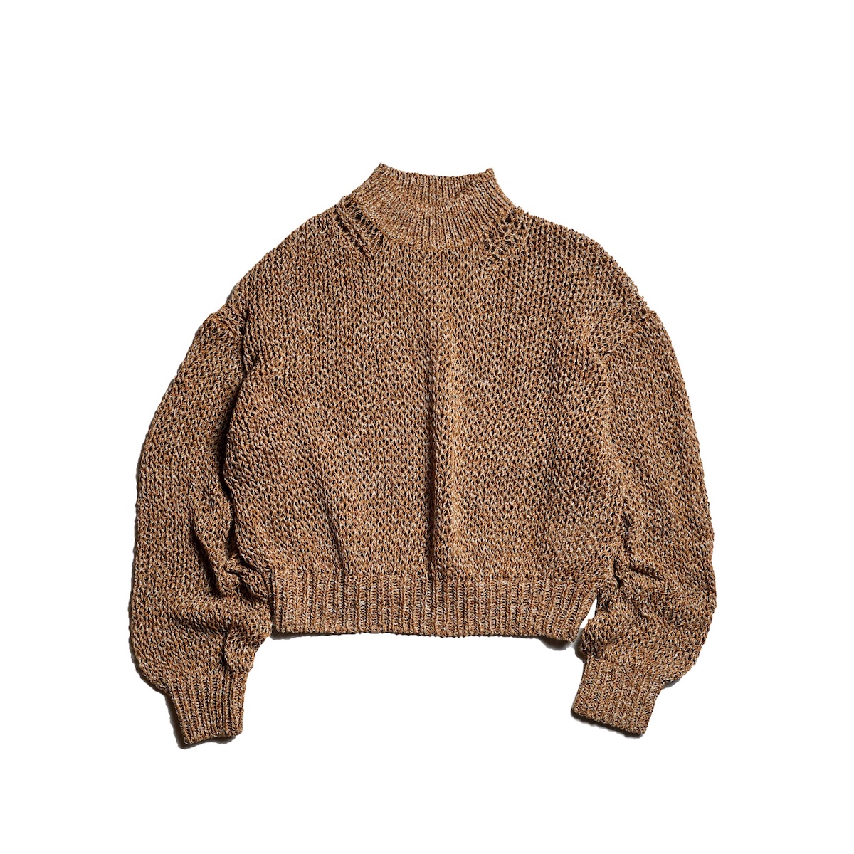 UNUSED / US2556-W Drop pullover knit (Mint / Camel)
