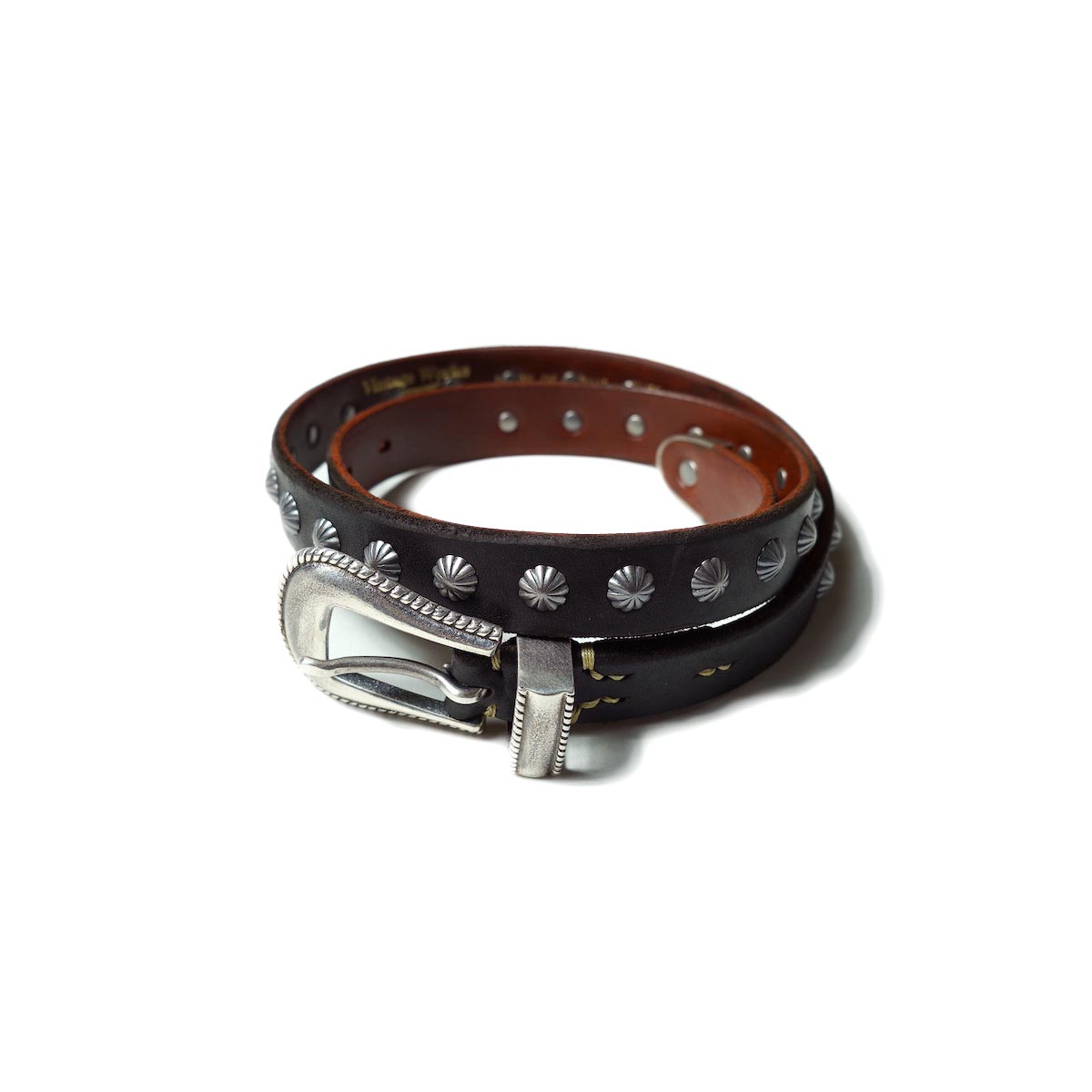 Vintage Works / DH5738 Leather Belt -CHASIN (Studs)