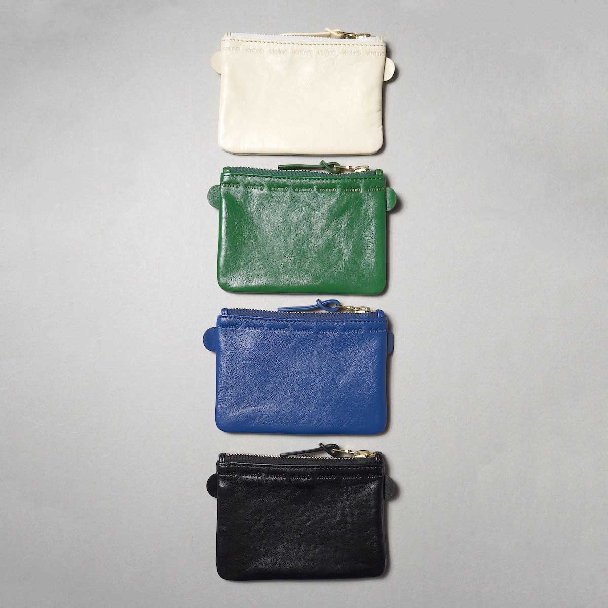 VISVIM / LEATHER ESSENTIALS CASE (Black , Blue , Green , White)