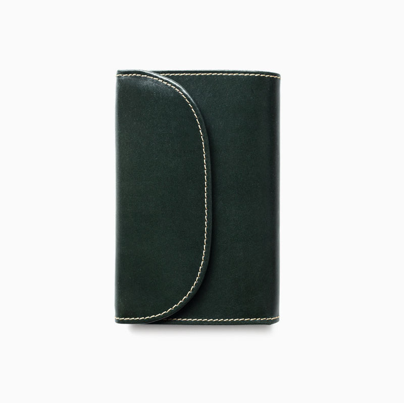 WHITEHOUSE COX / S7660 3FOLD WALLET / BRIDLE -GREEN