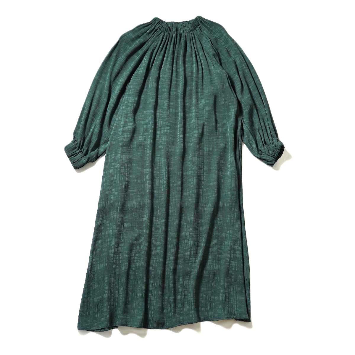 WHYTO. / Gather Neck Dress (Green)