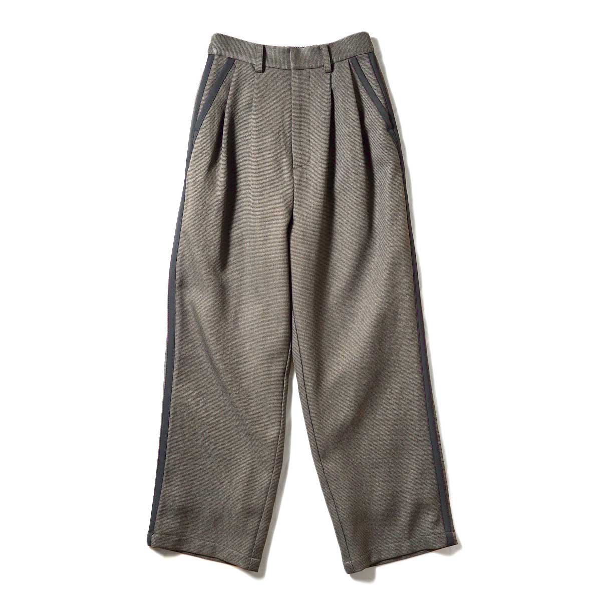 WHYTO. / Piping Straight Trouser (Brown)