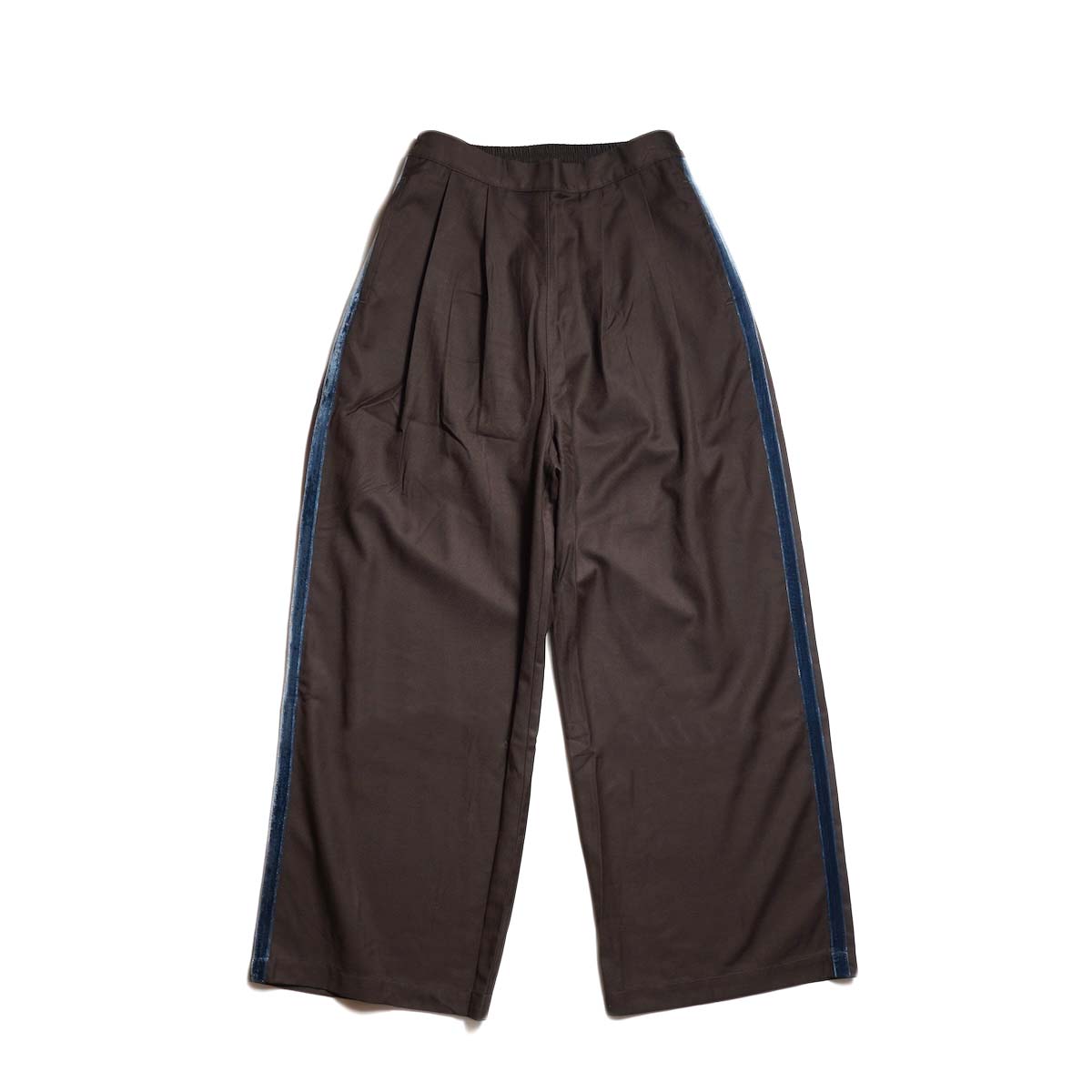 WHYTO. / SIDE VELOUR LINE PANTS (Brown)