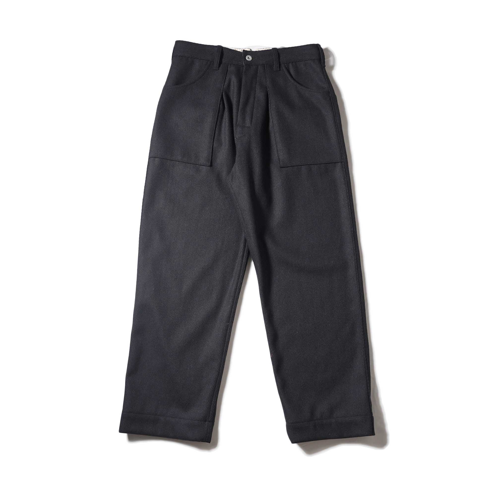 Willow Pants / P-001 - TWEED PANTS (Black)
