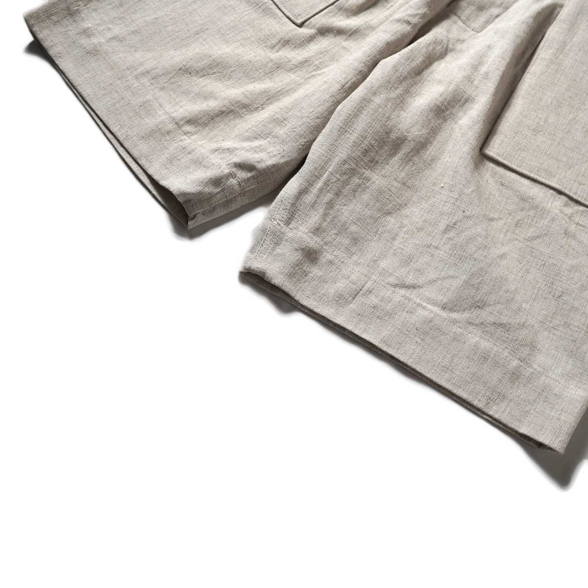 Willow Pants / P-001S - Dead Stock Short Pants (Natural) 裾