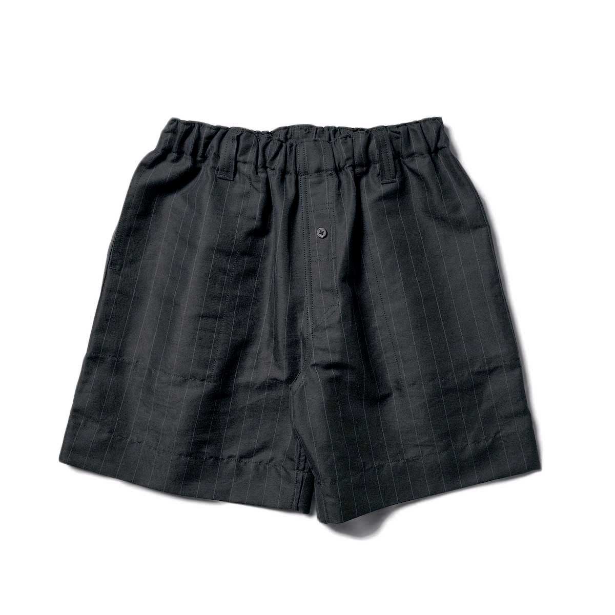 Willow Pants / P-007 Easy Shorts (Black Stripe)