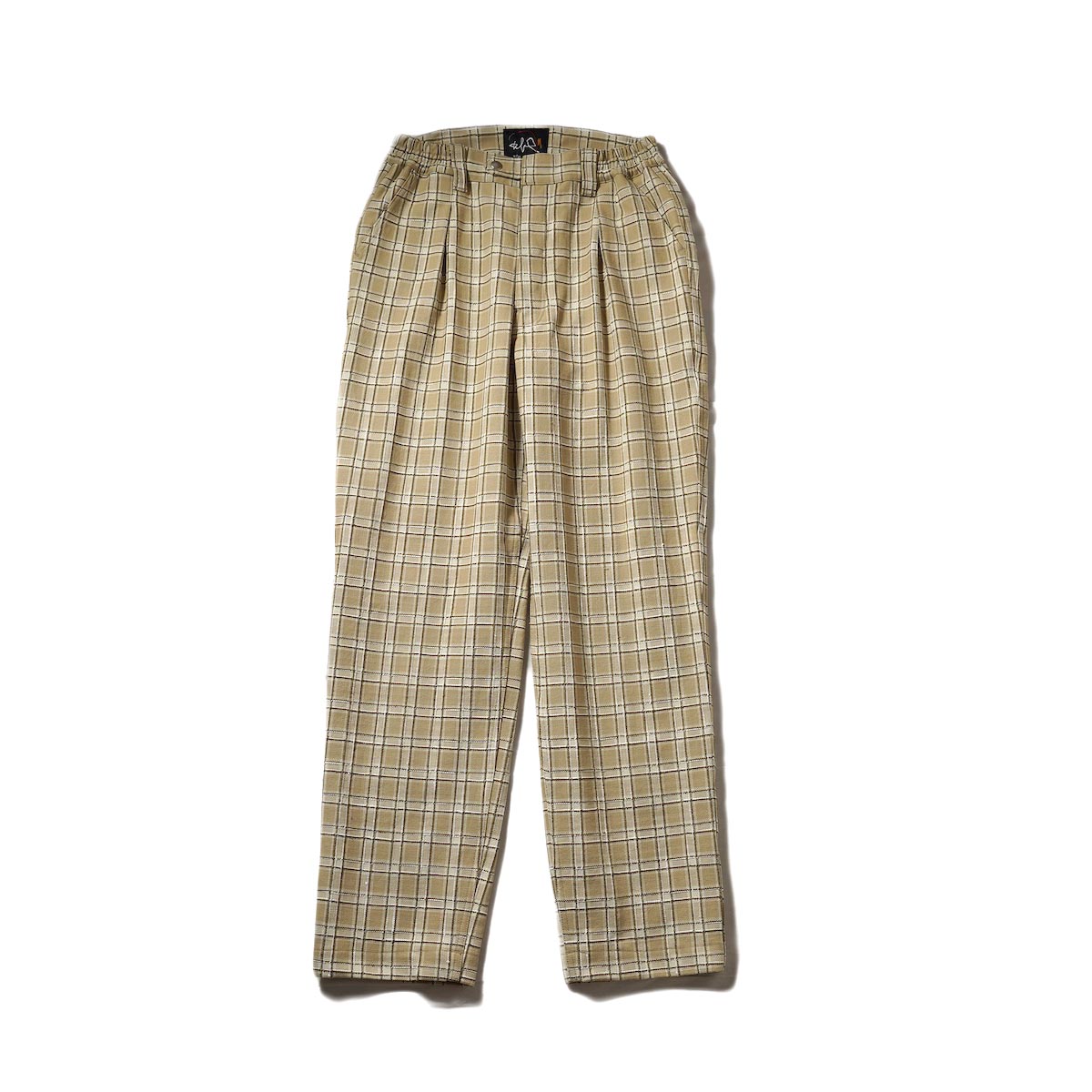 Willow Pants / P-008 - Dead Stock Beige Check Pants 正面