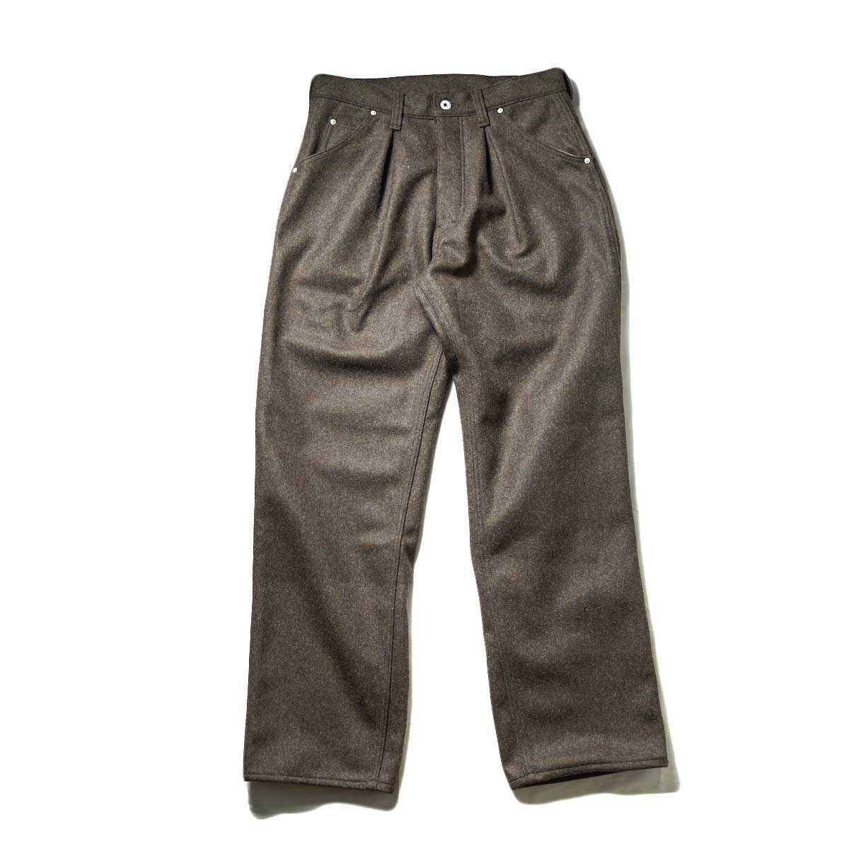 Willow Pants / P-010(77 Pants) Brown Melton