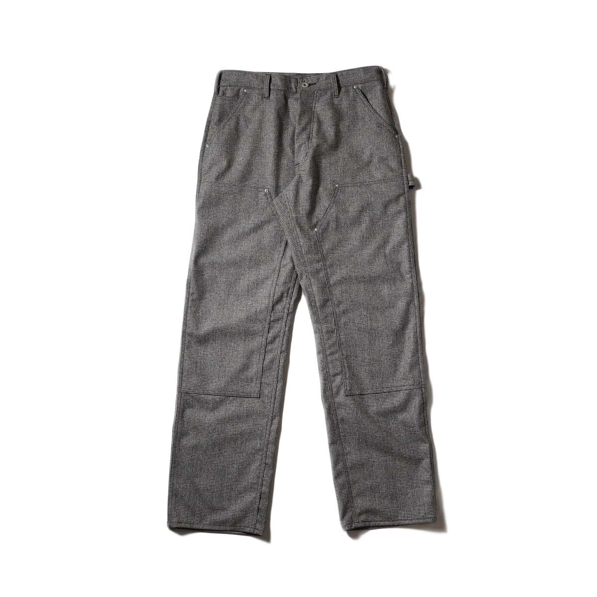 Willow Willow Pants / P-013 Car Pants (Glen Check) / P-001 - Stripe-Wool Pants (Charcoal)
