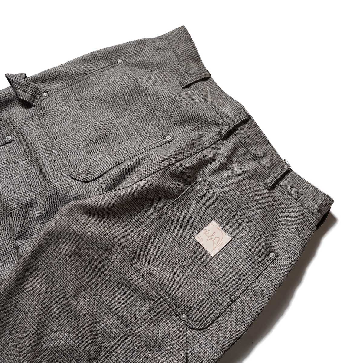 Willow Pants / P-013 Car Pants (Glen Check)ヒップポケット