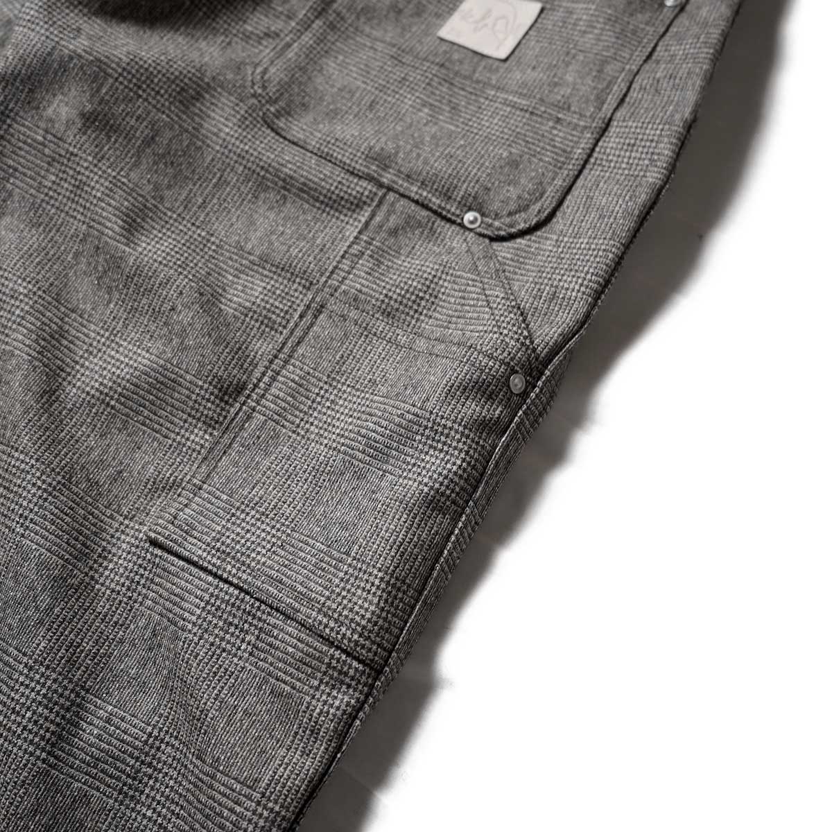 Willow Pants / P-013 Car Pants (Glen Check)背面ポケット