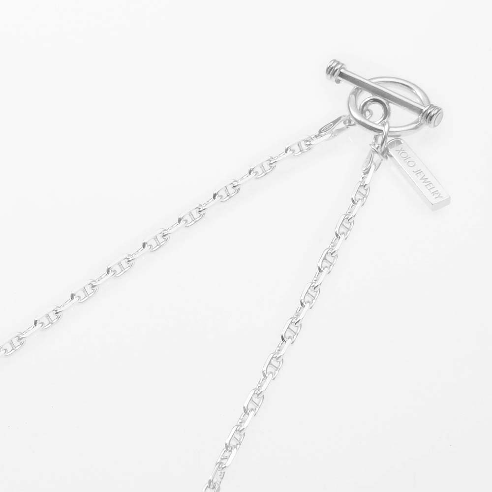 XOLO / Tiny Solid Anchor Link Necklace