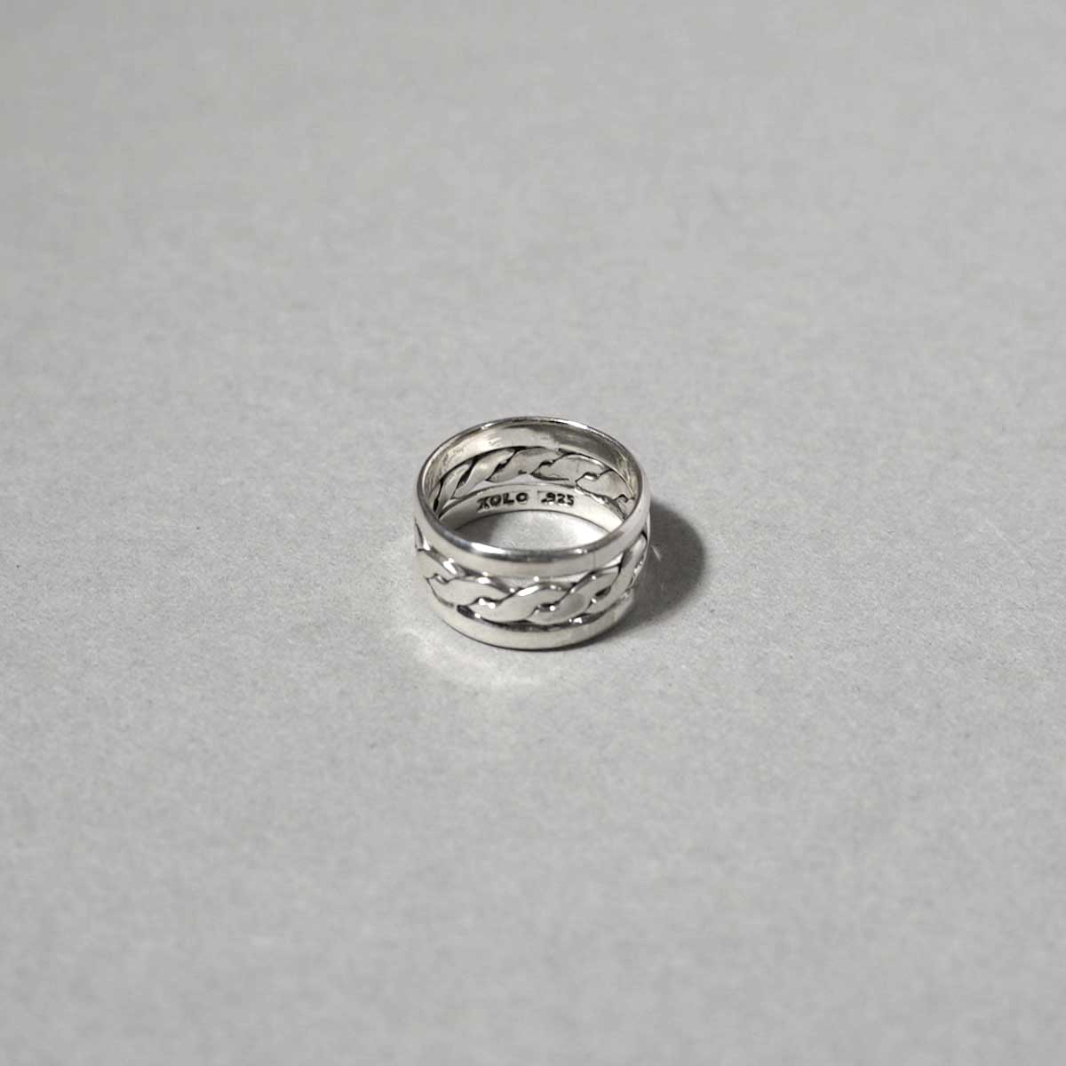 XOLO / Scroll Ring ロゴ・Silver 925刻印