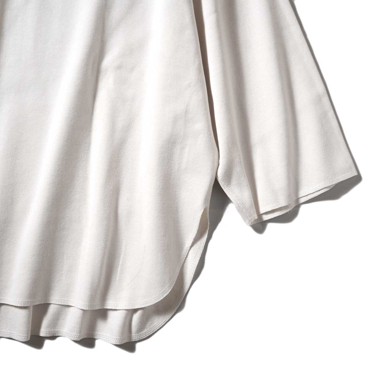 YLEVE / CTN RIB P/O BIG (White) 袖・裾