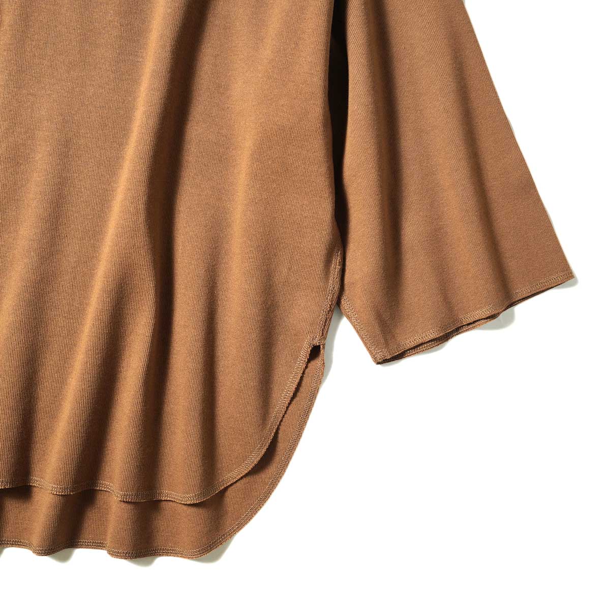 YLEVE / CTN RIB P/O BIG (Brown) 袖・裾
